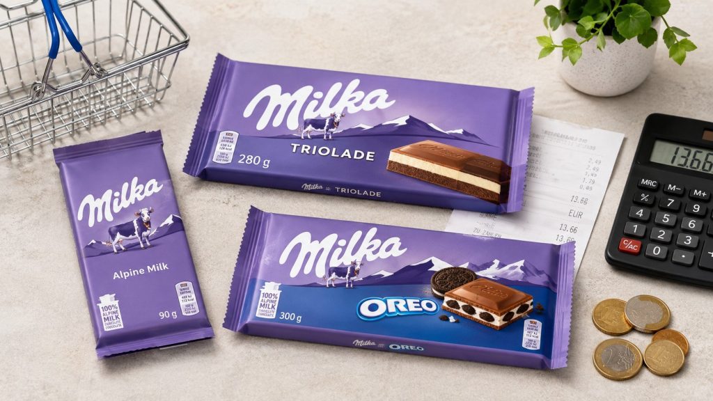 Ile kosztuje Milka w 2026 roku? Ceny tabliczek 90 g, Triolade 280 g i Milki Oreo 300 g