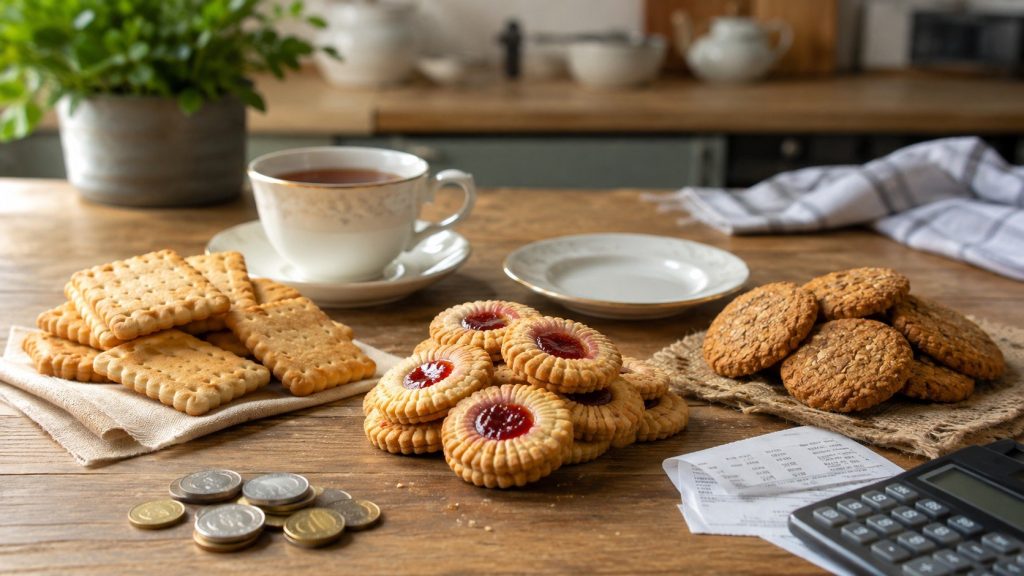 Ciastka ceny 2026 — ile kosztują herbatniki Leibniz, Krakuski, Petitki, petit beurre i ciasteczka Babci Ani? Cennik ciastek w Biedronce, Dino i na osiedlu.