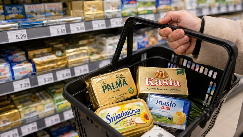 Masło czy margaryna — spór stary jak polska kuchnia, ale w sklepie rozstrzyga go zwykle cena. Na tej samej półce leżą dziś produkty od 2,50 do 10 złotych, różniące się składem bardziej, niż sugerują opakowania. Wyjaśniamy różnice i podajemy aktualne ceny masła, margaryn i miksów na 2026 rok.