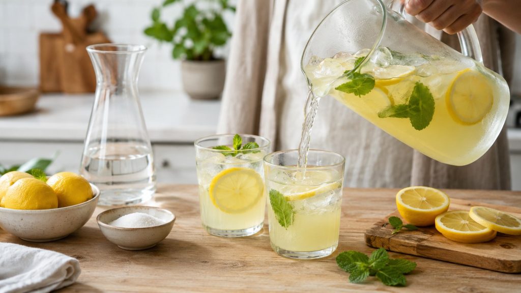 Lemoniada domowa — przepis i pełny rachunek: dzbanek za 3 złote w 2026 roku