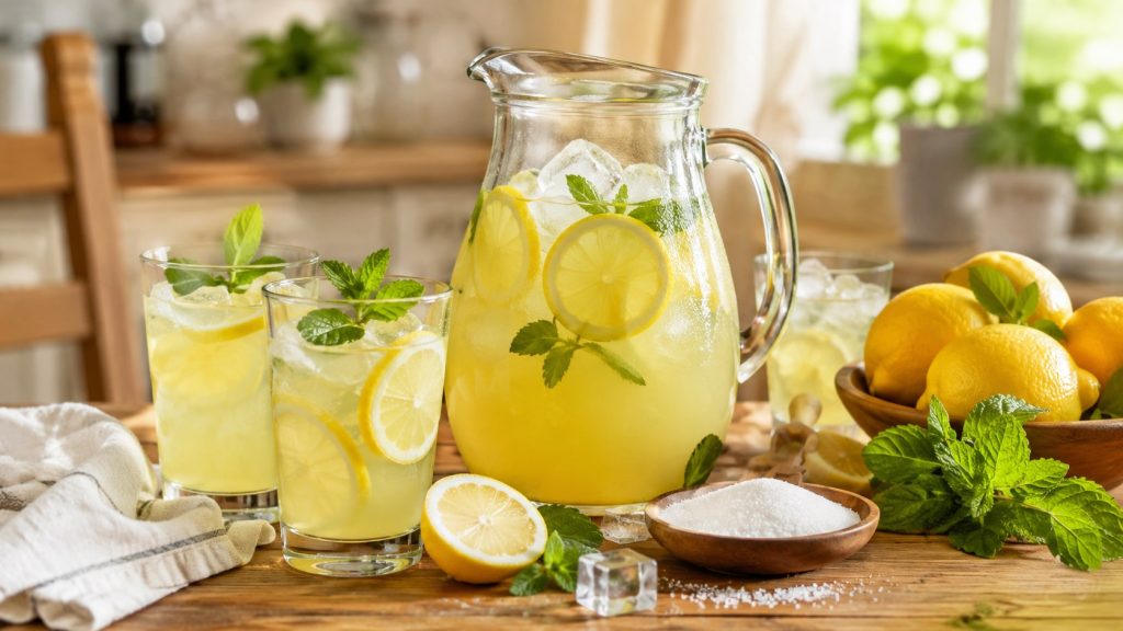 Lemoniada domowa — przepis i pełny rachunek: dzbanek za 3 złote w 2026 roku