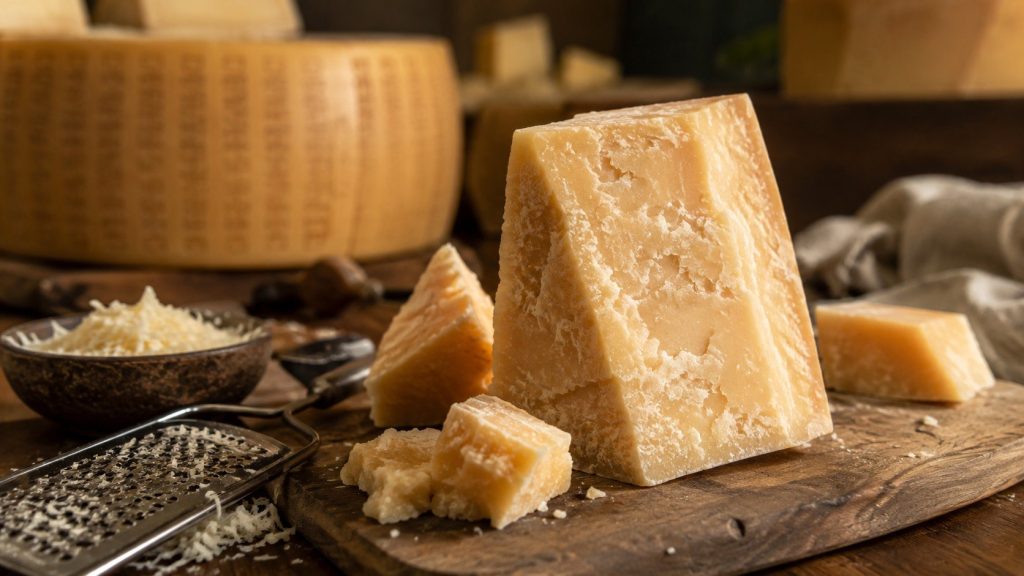 Parmezan — cena 2026: Parmigiano Reggiano, Grana Padano i „sery twarde”