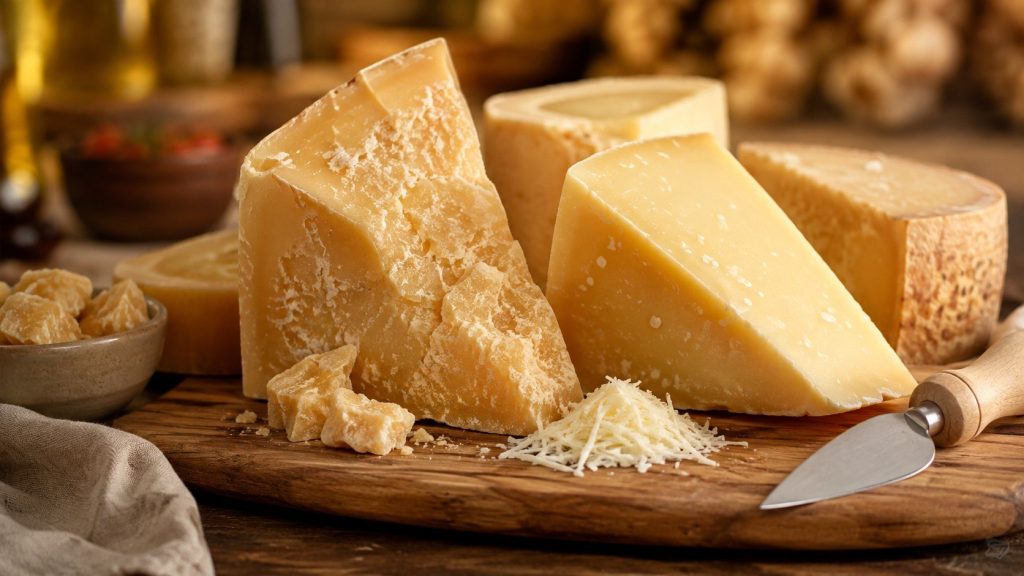 Parmezan — cena 2026: Parmigiano Reggiano, Grana Padano i „sery twarde”