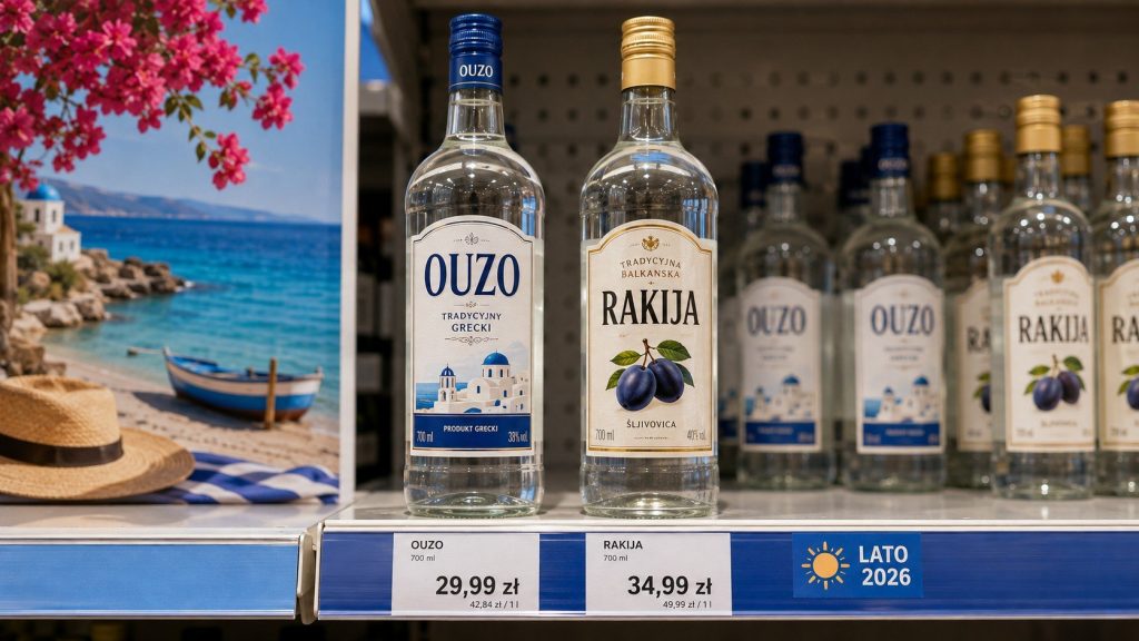 Ouzo i rakija — ceny 2026: wakacyjne sentymenty na polskich półkach