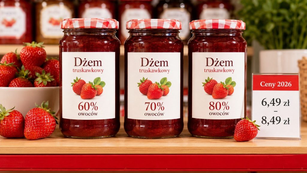 Dżem — ceny 2026: truskawkowy klasyk i wojna o procent owoców