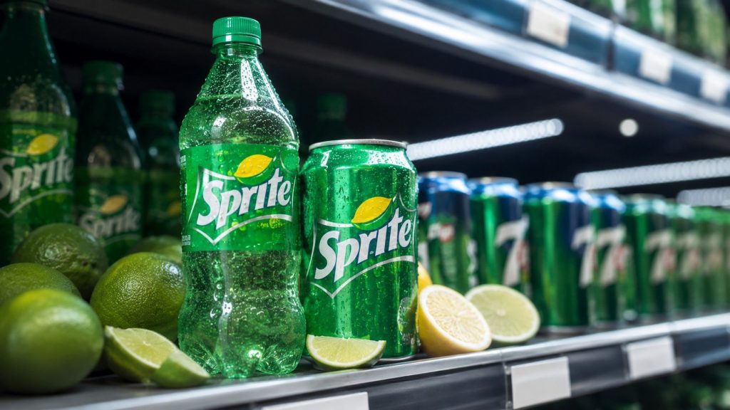 Sprite — cena 2026: butelka, puszka i cytrynowy pojedynek z 7UP