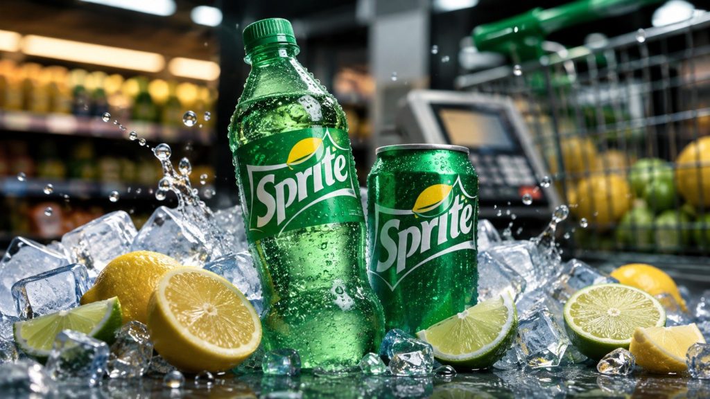 Sprite — cena 2026: butelka, puszka i cytrynowy pojedynek z 7UP
