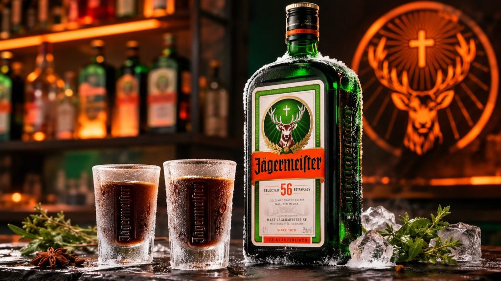 Jägermeister to marketingowy paradoks: ziołowy likier o recepturze z 1934 roku, pomyślany jako trunek myśliwych i „lekarstwo po obiedzie", został globalną ikoną imprezowych shotów. Jeleń z krzyżem mię