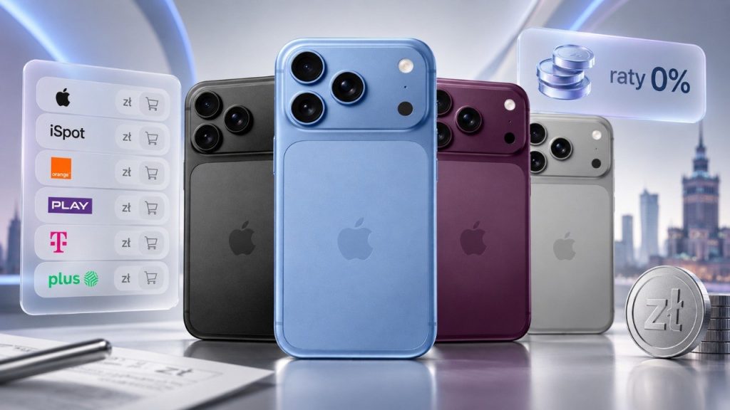 iPhone 18 Pro i Pro Max — ceny w Polsce, porównanie operatorów i raty 0 % iPhone 18 Pro i Pro Max – sprawdź ceny w Polsce, raty 0% oraz porównanie ofert Apple, iSpot, Orange, Play, T-Mobile i Plus.