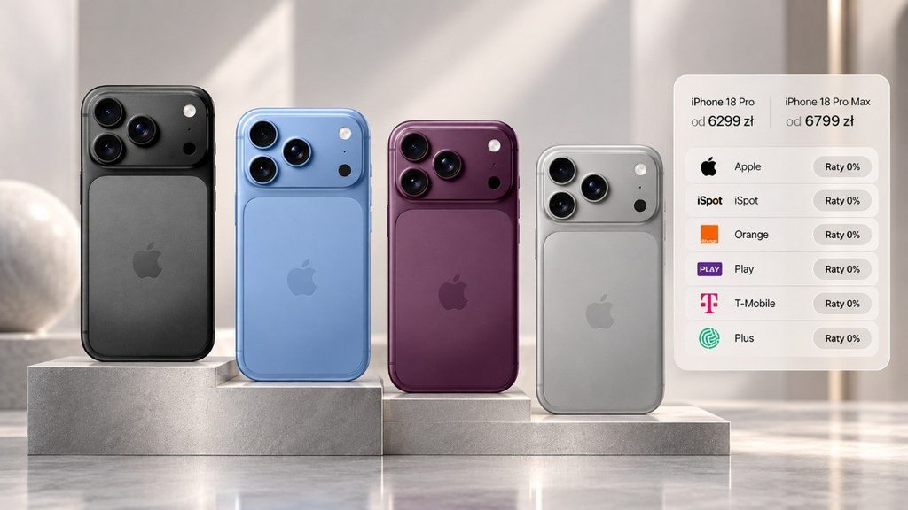 iPhone 18 Pro i Pro Max — ceny w Polsce, porównanie operatorów i raty 0 %