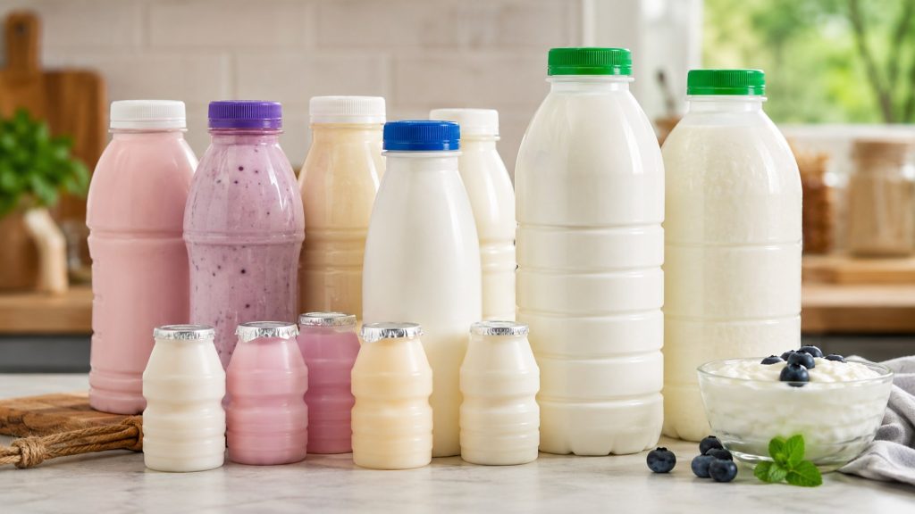 Jogurty pitne — ceny 2026: Actimel, maślanki i butelka do szkolnego plecaka