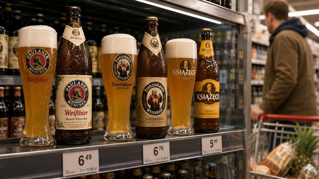 Piwo pszeniczne — ceny 2026: Paulaner, Franziskaner i Książęce w teście