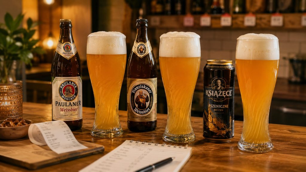 Piwo pszeniczne — ceny 2026: Paulaner, Franziskaner i Książęce w teście