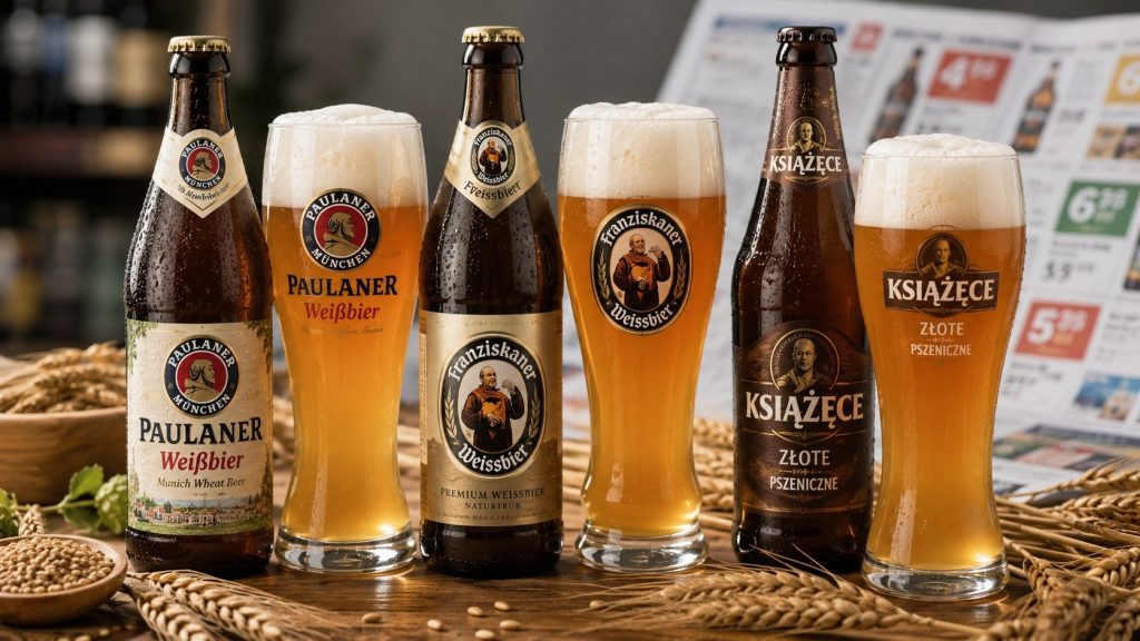 Piwo pszeniczne — ceny 2026: Paulaner, Franziskaner i Książęce w teście Piwo pszeniczne to najprzyjemniejsza lekcja niemieckiego: mętne, bananowo-goździkowe weizeny z Bawarii nauczyły Polaków, że piwo może pachnieć deserem — a polskie browary odpowiedziały własnymi „pszen