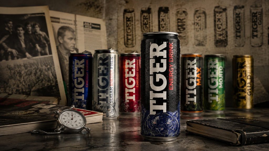 Tiger — ceny i edycje 2026: energetyk z najburzliwszą historią Tiger to energetyk o biografii bogatszej niż niejedna gwiazda, której użycza pseudonimu: dekada wojny sądowej o markę, zmiana producenta, reklamowe wpadki przechodzące do podręczników kryzysowego PR —
